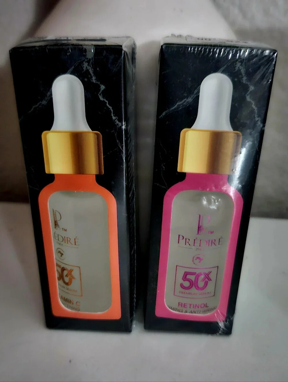 Predire 50x Premium Serum Retinol & Predire Vitamin C Serum